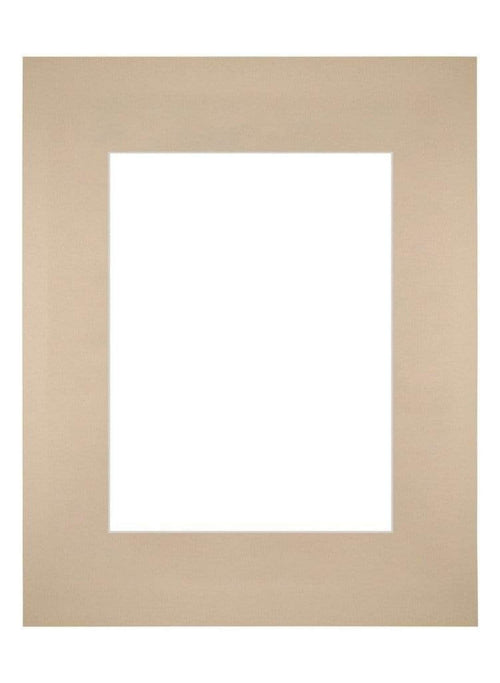 Passepartout 24x30cm Karton Beige Rand Gerade Vorne | Yourdecoration.de