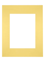 Passepartout 24x30cm Karton Gelb Rand Gerade Vorne | Yourdecoration.de