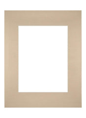 Passepartout 28x35cm Karton Beige Rand Gerade Vorne | Yourdecoration.de