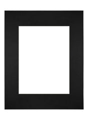 Passepartout 28x35cm Karton Schwarz Rand Gerade Vorne | Yourdecoration.de