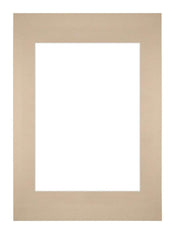 Passepartout 29,7x42cm A3/A4 Karton Beige Rand Gerade Vorne | Yourdecoration.de