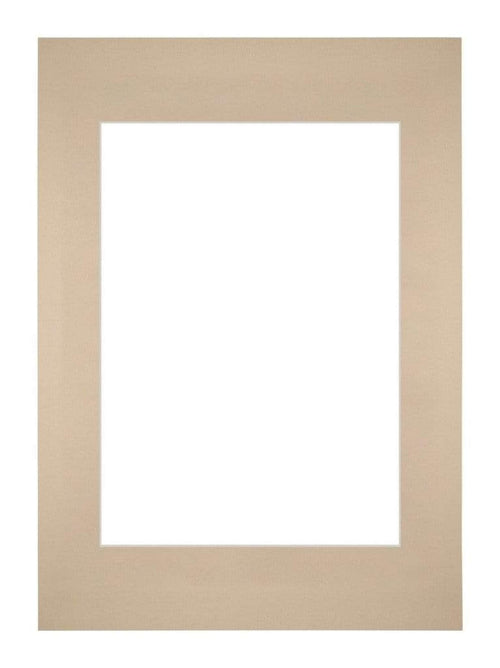 Passepartout 29,7x42cm A3/A4 Karton Beige Rand Gerade Vorne | Yourdecoration.de