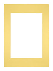 Passepartout 29,7x42cm A3/A4 Karton Gelb Rand Gerade Vorne | Yourdecoration.de