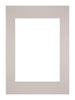 Passepartout 29,7x42cm A3/A4 Karton Grau Granit Rand Gerade Vorne | Yourdecoration.de