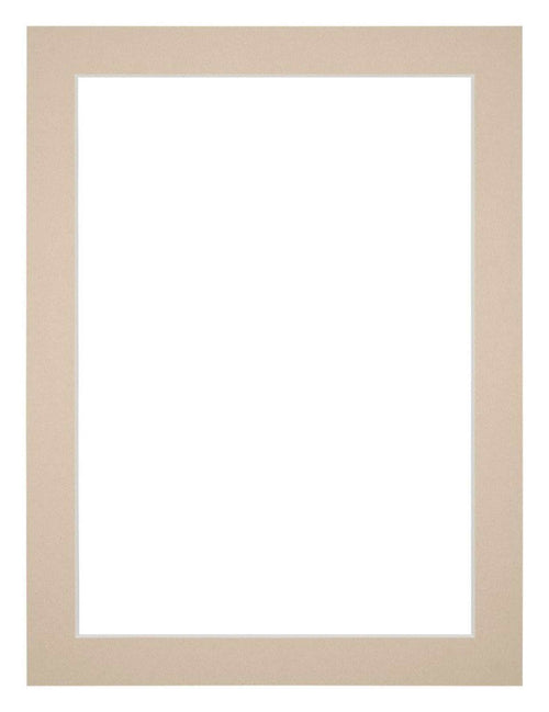 Passepartout 45x60cm Karton Beige Rand 3cm Gerade Vorne | Yourdecoration.de