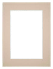 Passepartout 45x60cm Karton Beige Rand 5cm Gerade Vorne | Yourdecoration.de