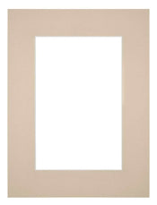 Passepartout 45x60cm Karton Beige Rand 6cm Gerade Vorne | Yourdecoration.de