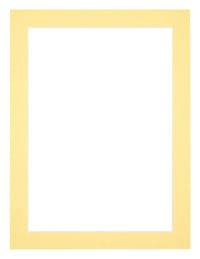 Passepartout 30x40cm Karton Gelb Rand 3cm Gerade Vorne | Yourdecoration.de