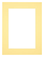 Passepartout 60x80cm Karton Gelb Rand 5cm Gerade Vorne | Yourdecoration.de