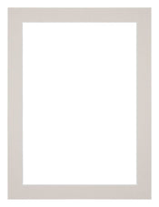 Passepartout 30x40cm Karton Grau Granit Rand 3cm Gerade Vorne | Yourdecoration.de