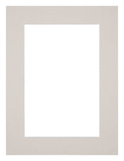 Passepartout 60x80cm Karton Grau Granit Rand 5cm Gerade Vorne | Yourdecoration.de