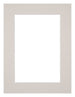 Passepartout 60x80cm Karton Grau Granit Rand 5cm Gerade Vorne | Yourdecoration.de