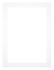 Passepartout 60x80cm Karton Weiss Rand 3cm Gerade Vorne | Yourdecoration.de
