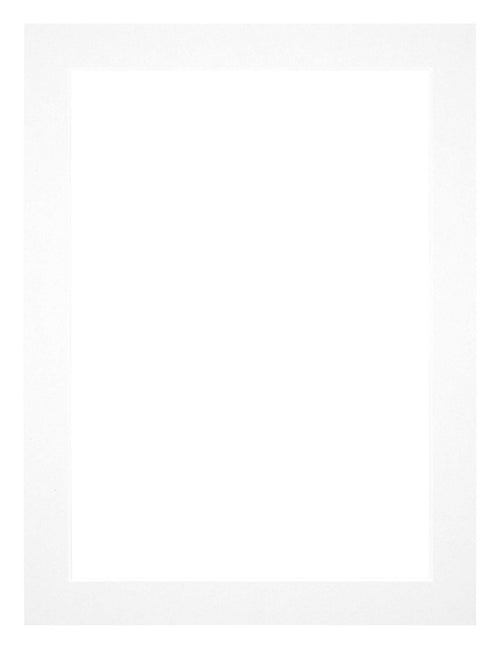 Passepartout 75x100cm Karton Weiss Rand 3cm Gerade Vorne | Yourdecoration.de