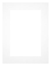 Passepartout 30x40cm Karton Weiss Rand 5cm Gerade Vorne | Yourdecoration.de
