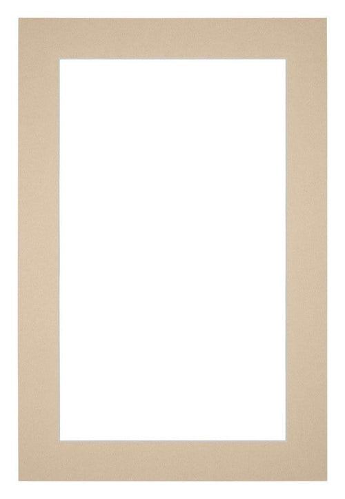 Passepartout 62x93cm Karton Beige Rand 4cm Gerade Vorne | Yourdecoration.de