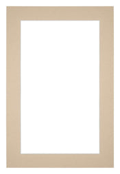 Passepartout 20x30cm Karton Beige Rand 4cm Gerade Vorne | Yourdecoration.de