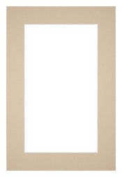 Passepartout 30x45cm Karton Beige Rand 5cm Gerade Vorne | Yourdecoration.de