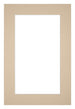 Passepartout 61x91,5cm Karton Beige Rand 5cm Gerade Vorne | Yourdecoration.de