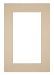 Passepartout 61x91,5cm Karton Beige Rand 6cm Gerade Vorne | Yourdecoration.de
