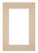 Passepartout 61x91,5cm Karton Beige Rand 6cm Gerade Vorne | Yourdecoration.de