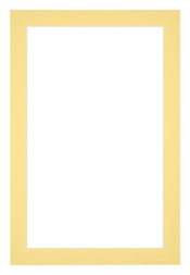 Passepartout 40x60cm Karton Gelb Rand 3cm Gerade Vorne | Yourdecoration.de