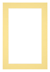 Passepartout 62x93cm Karton Gelb Rand 4cm Gerade Vorne | Yourdecoration.de
