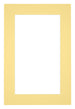 Passepartout 61x91,5cm Karton Gelb Rand 5cm Gerade Vorne | Yourdecoration.de
