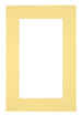 Passepartout 61x91,5cm Karton Gelb Rand 6cm Gerade Vorne | Yourdecoration.de