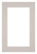 Passepartout 61x91,5cm Karton Grau Granit Rand 5cm Gerade Vorne | Yourdecoration.de