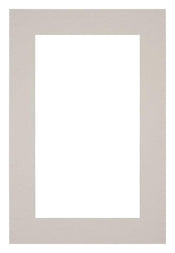 Passepartout 30x45cm Karton Grau Granit Rand 5cm Gerade Vorne | Yourdecoration.de