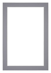 Passepartout 60x90cm Karton Grau Rand 3cm Gerade Vorne | Yourdecoration.de