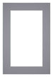 Passepartout 61x91,5cm Karton Grau Rand 5cm Gerade Vorne | Yourdecoration.de