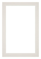 Passepartout 61x91,5cm Karton Hellgrau Rand 3cm Gerade Vorne | Yourdecoration.de
