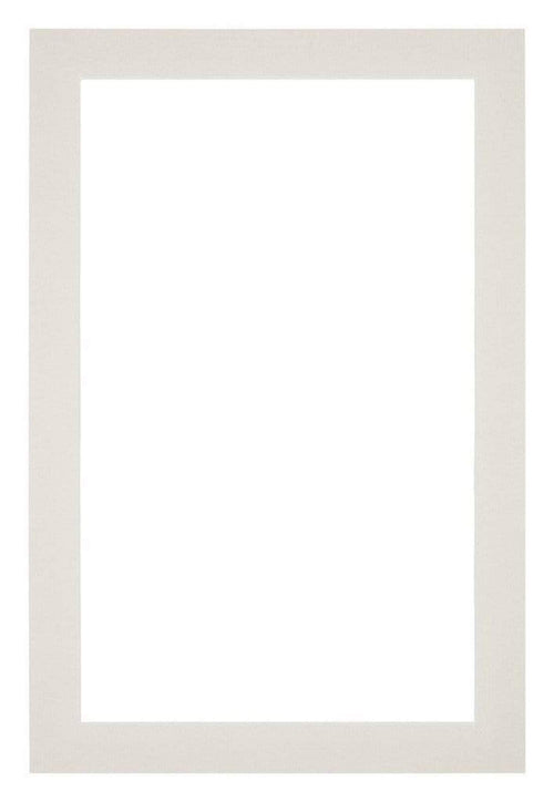 Passepartout 61x91,5cm Karton Hellgrau Rand 3cm Gerade Vorne | Yourdecoration.de