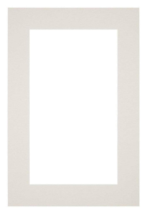 Passepartout 61x91,5cm Karton Hellgrau Rand 5cm Gerade Vorne | Yourdecoration.de