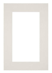 Passepartout 61x91,5cm Karton Hellgrau Rand 6cm Gerade Vorne | Yourdecoration.de