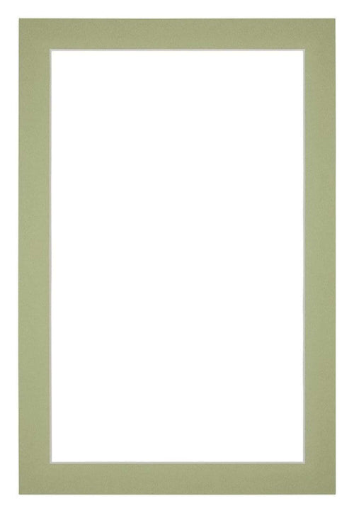 Passepartout 61x91,5cm Karton Mintgrun Rand 3cm Gerade Vorne | Yourdecoration.de