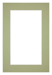 Passepartout 30x45cm Karton Mintgrun Rand 5cm Gerade Vorne | Yourdecoration.de