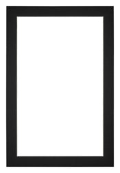 Passepartout 60x90cm Karton Schwarz Rand 3cm Gerade Vorne | Yourdecoration.de