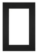 Passepartout 61x91,5cm Karton Schwarz Rand 6cm Gerade Vorne | Yourdecoration.de