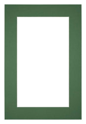 Passepartout 30x45cm Karton Waldgrun Rand 5cm Gerade Vorne | Yourdecoration.de