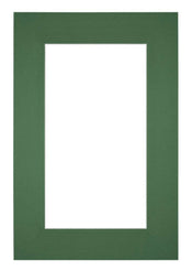 Passepartout 61x91,5cm Karton Waldgrun Rand 6cm Gerade Vorne | Yourdecoration.de