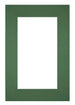 Passepartout 61x91,5cm Karton Waldgrun Rand 6cm Gerade Vorne | Yourdecoration.de