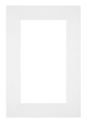Passepartout 61x91,5cm Karton Weiss Rand 6cm Gerade Vorne | Yourdecoration.de