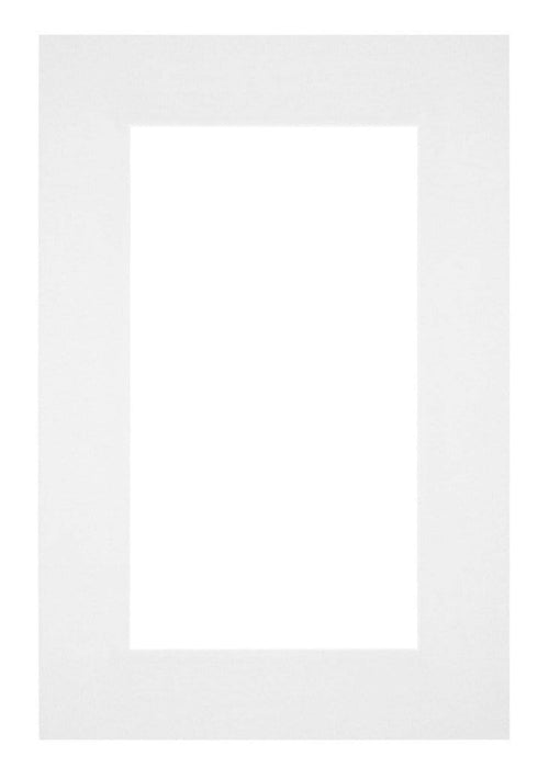 Passepartout 61x91,5cm Karton Weiss Rand 6cm Gerade Vorne | Yourdecoration.de