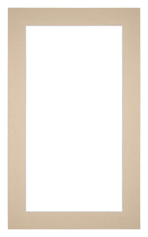 Passepartout 30x50cm Karton Beige Rand 4cm Gerade Vorne | Yourdecoration.de