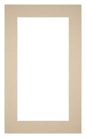 Passepartout 30x50cm Karton Beige Rand 5cm Gerade Vorne | Yourdecoration.de