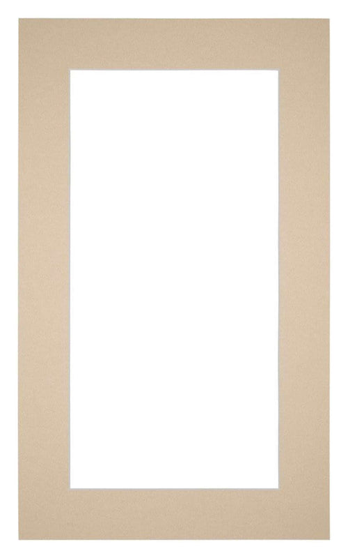 Passepartout 30x50cm Karton Beige Rand 5cm Gerade Vorne | Yourdecoration.de