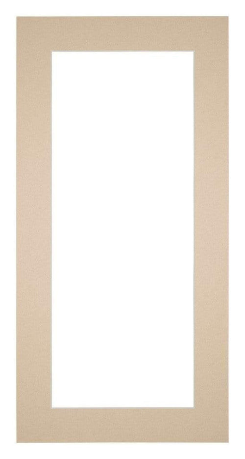 Passepartout 40x70cm Karton Beige Rand 5cm Gerade Vorne | Yourdecoration.de